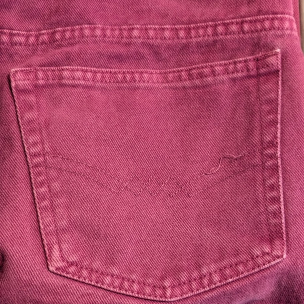 Vintage 90s High Waist Raspberry Pink Mom Jeans Tapered Leg 32 Italy Otto Kern - Picture 10 of 10